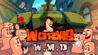 Worms WMD - Tank Jumpshots! Sentry's, Flamethrowers & Fun! - Worms WMD Multiplayer Gameplay