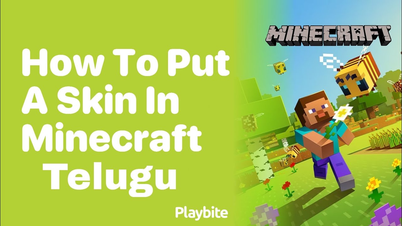 How to change skins In Minecraft in telugu