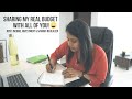 Sharing My Real Budget with REAL numbers! Rent, Income, Savings and Investments Revealed! :)