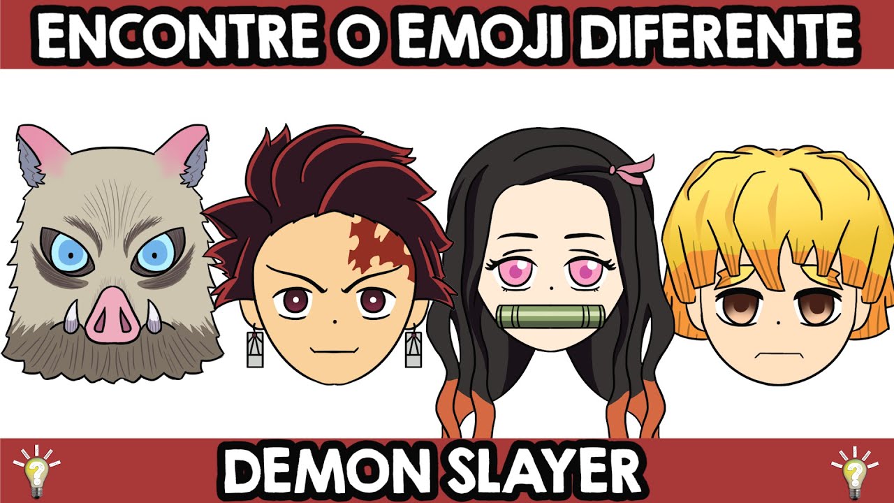 FIND THE DIFFERENT ONIS DEMON SLAYER EMOJI - KIMETSU NO YAIBA ONIS