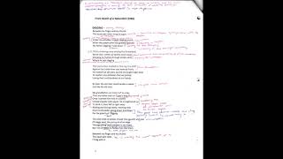 Digging IB Lit A HL Mock IOC Seamus Heaney