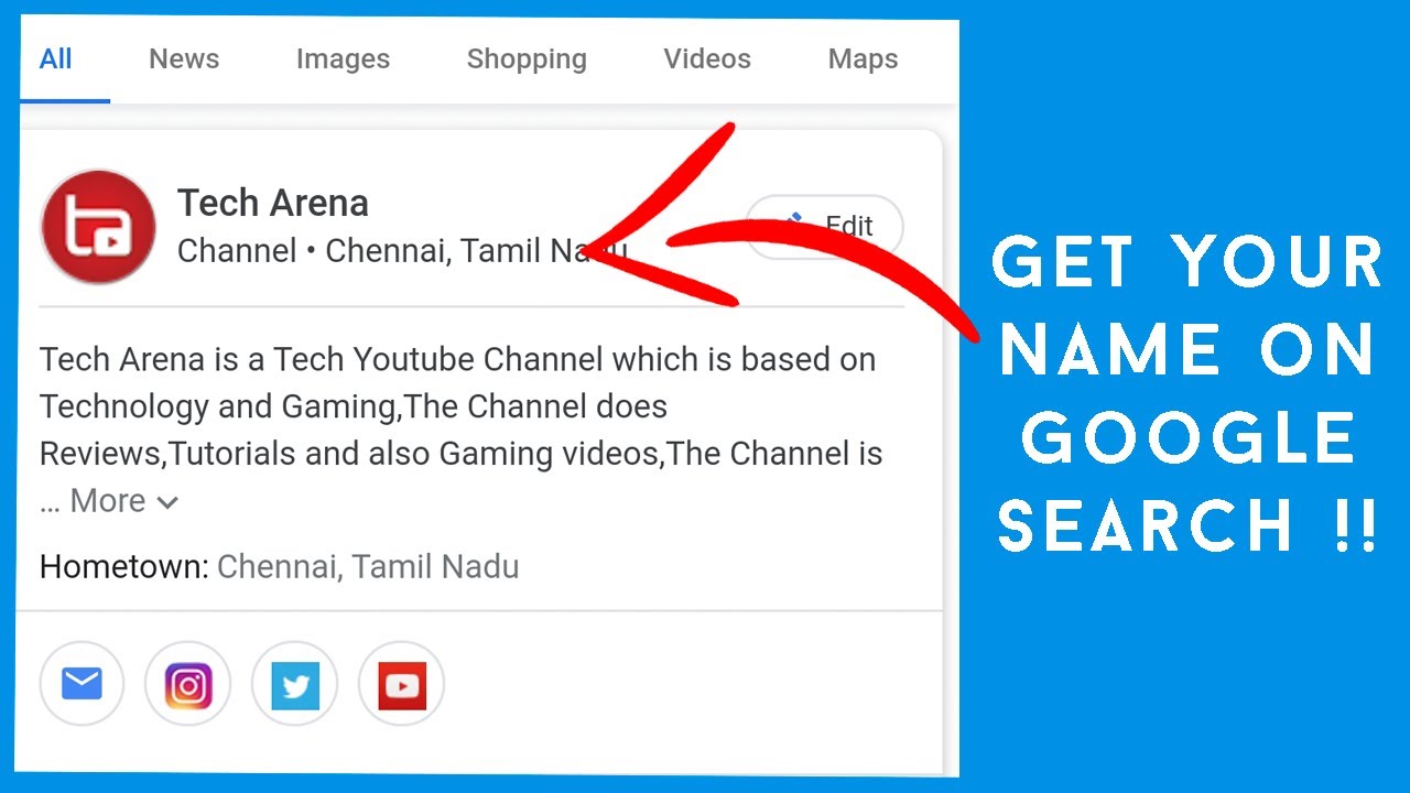 How To Place Your Name In Google Search Engine Cool Trick To Add Your Name In Google Youtube