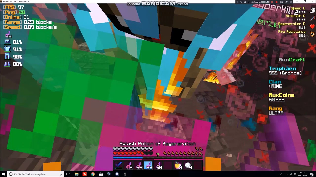 Muxcraft / Clanfight: MINE vs LauchClan