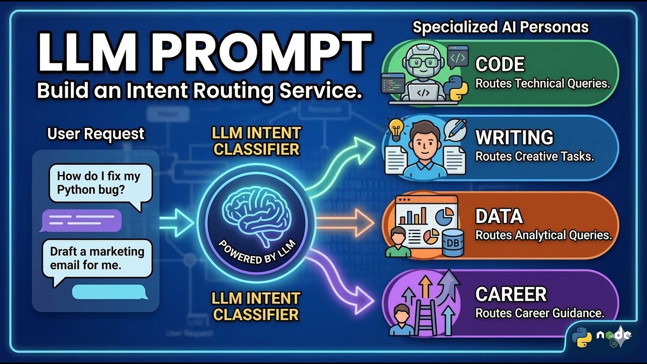 Build an LLM-Powered Prompt Router for Intent Classification - YouTube