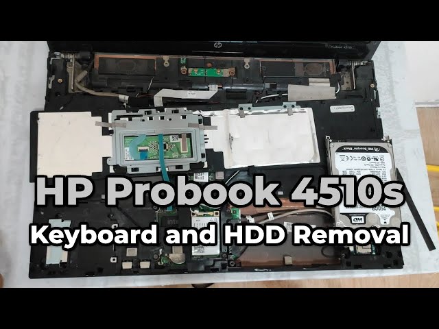 How To Replace HDD of HP Probook 4510s | HP Probook 4510s Keyboard