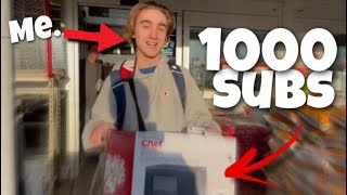 I bought a Microwave for 1000 Subscribers.