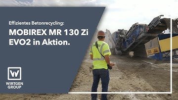 Betonrecycling auf höchstem Niveau: Prallbrecher MOBIREX MR 130 Zi EVO2 in Aktion