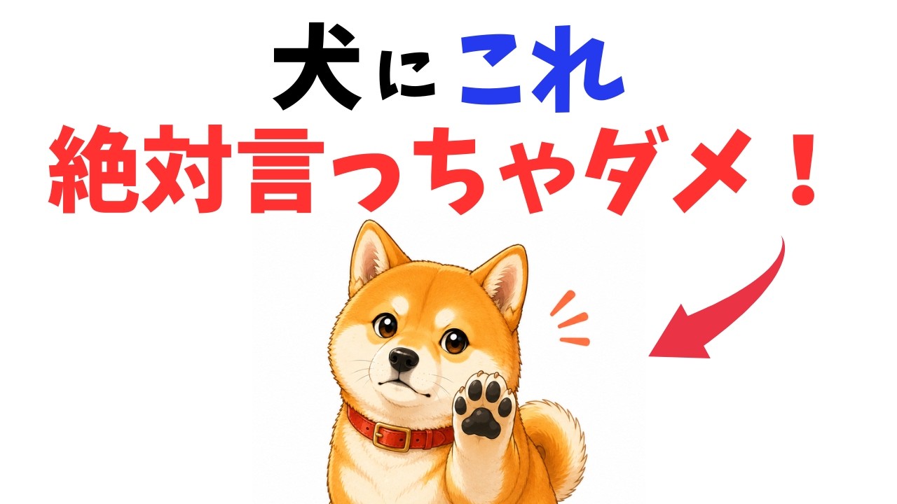 【後悔する前に】犬に絶対言ってはいけない言葉 13選