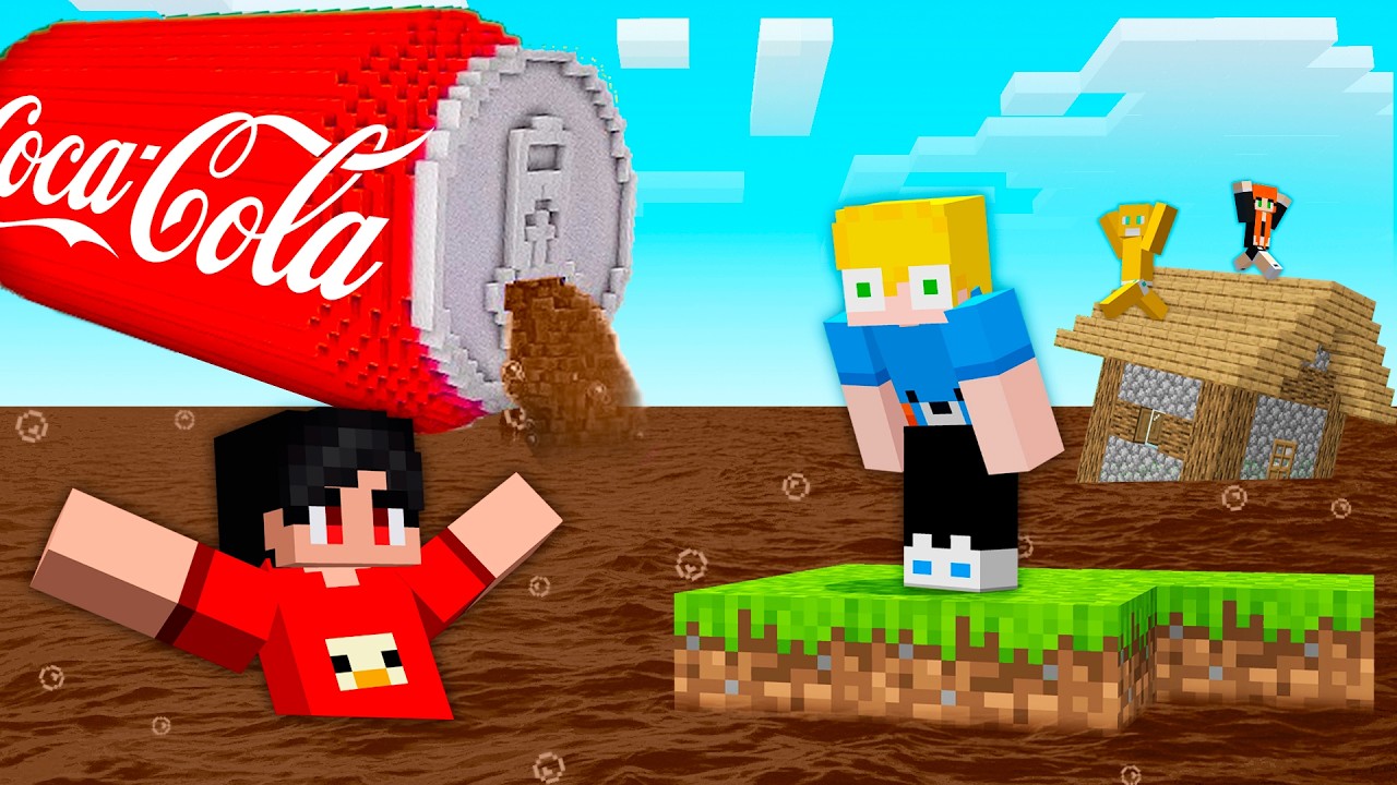 Майнкрафт, но Кока-Кола поднимается каждую минуту!
