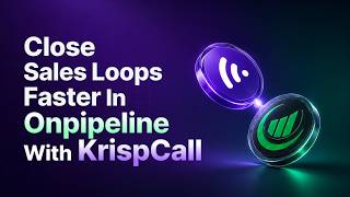 Onpipeline CRM Phone Integration With KrispCall | Calls, SMS & Auto Logs