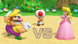 Mario Party Superstars Woody Woods Peach vs Rosalina , Waluigi & Wario