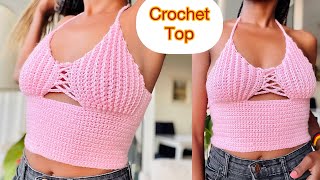 Crochet Ribbed Mermaid Top / Crochet Bralette
