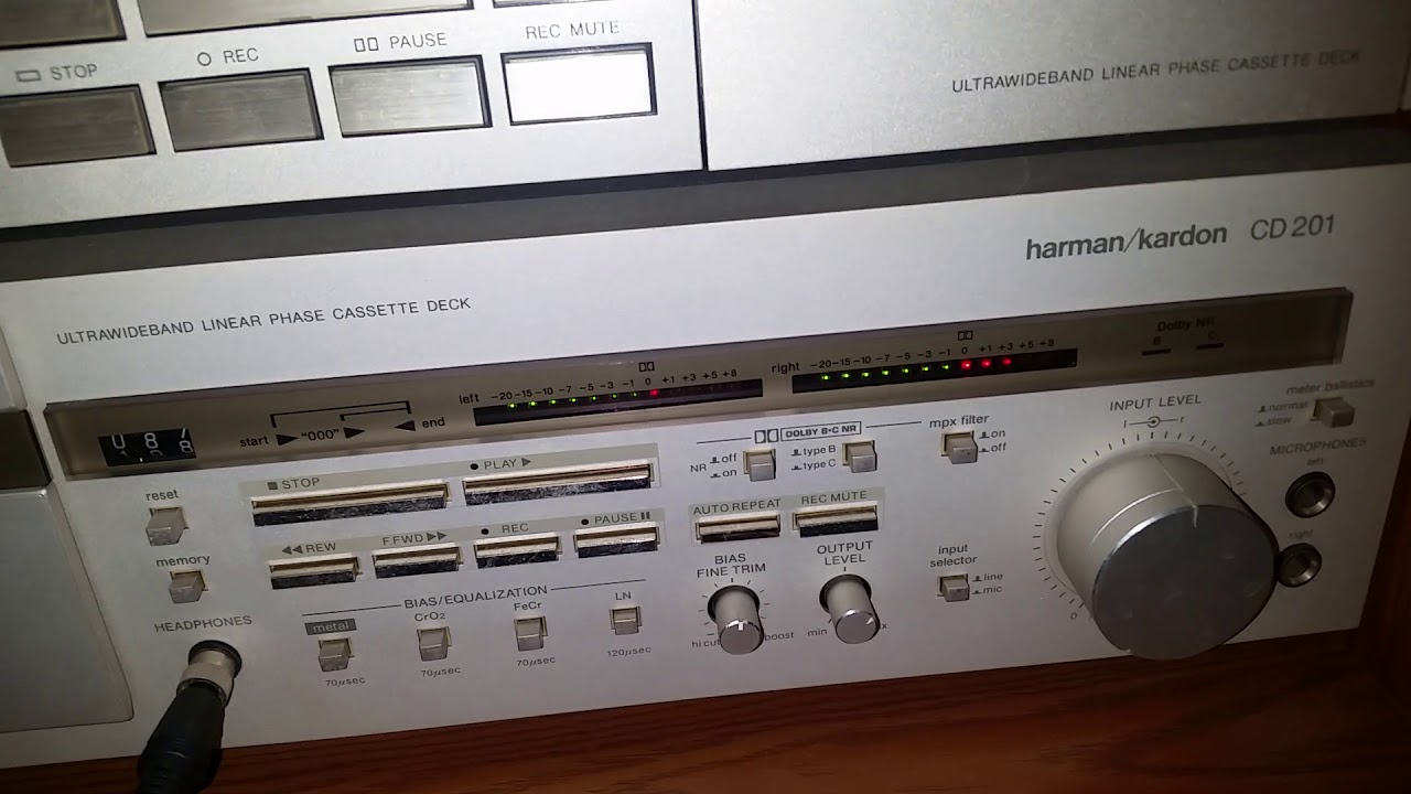HARMAN / KARDON CD 201 STEREO CASSETTE DECK RECORDER