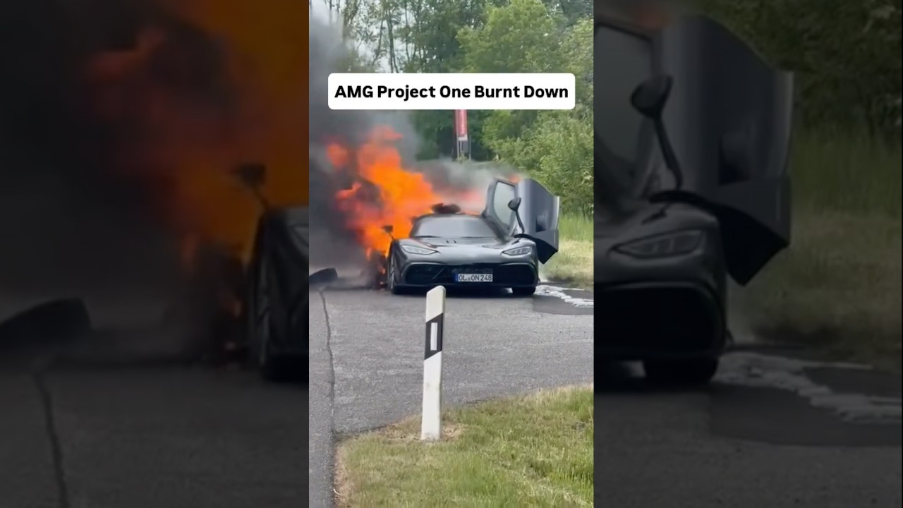 Very sad. Not George Russell’s is it? Mercedes AMG Project ONE on fire 😪