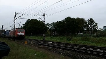 (HD) Freight Train DB schenker Rail with Class189