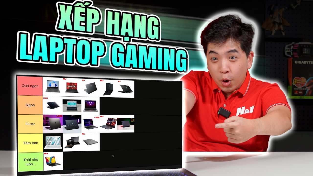 Xếp hạng Laptop Gaming 2025: Từ 