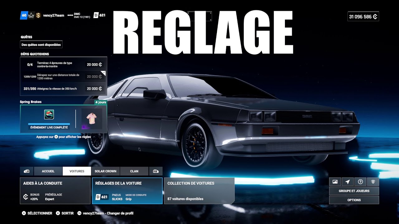 TDUSC REGLAGE DMC DeLorean DMC-12 SETTINGS PRO Test Drive Unlimited ...