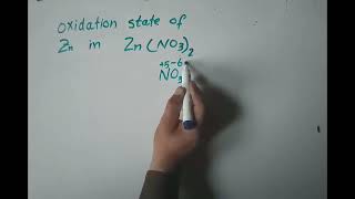 Oxidation state of zinc in Zn(NO3)2