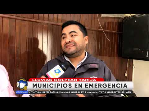 4 MUNICIPIOS EN EMERGENCIA POR LLUVIAS, DERRUMBES Y GRANIZADAS
