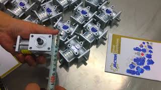 JTA10 small right angle gearbox 1:1 ratio, miniature 90 degree gearbox with aluminum alloy material