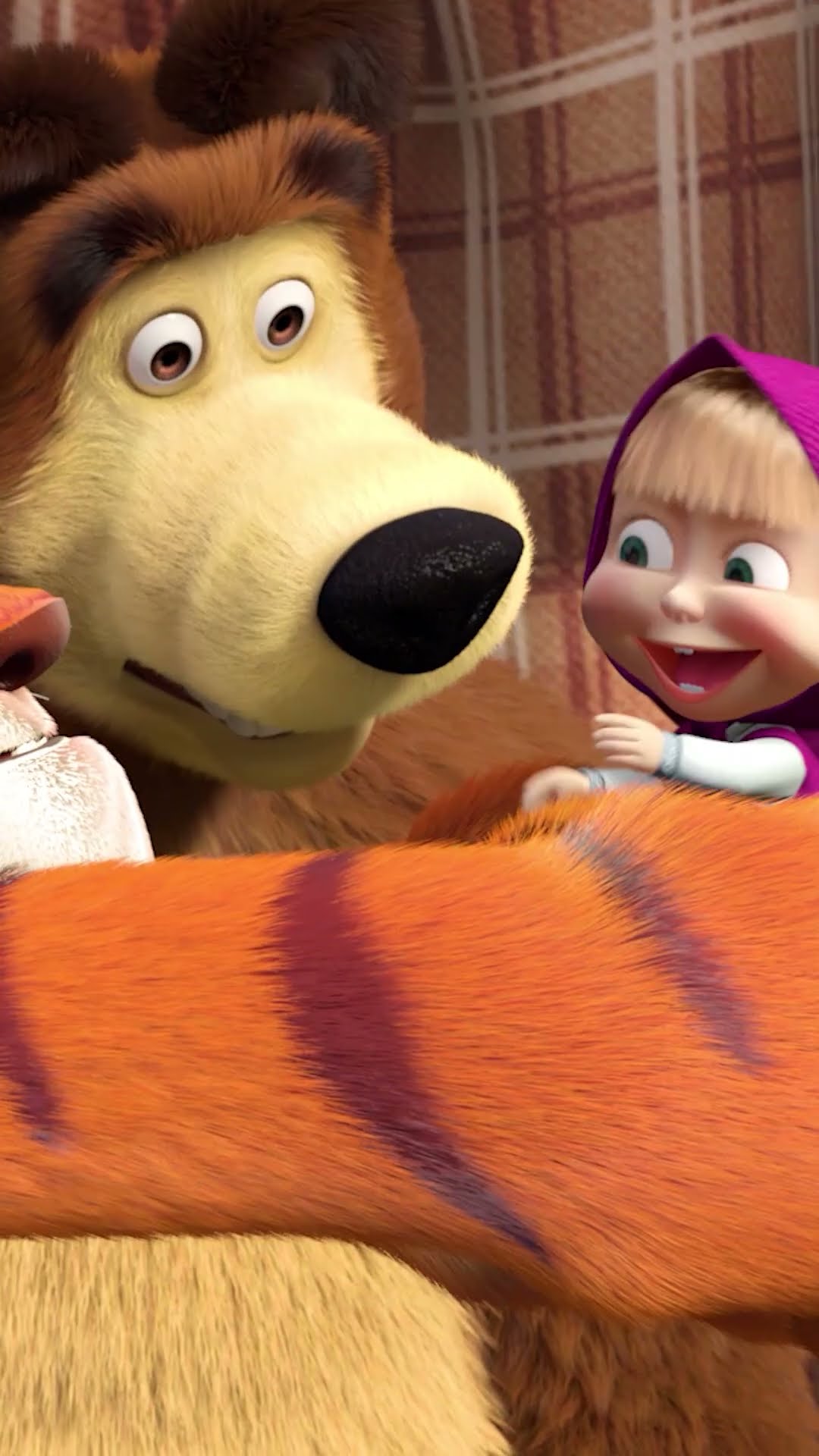 Attention! Tiger! ?? #StripesAndWhiskers #MashaAndTheBear #Shorts #cartoonforkids #kids