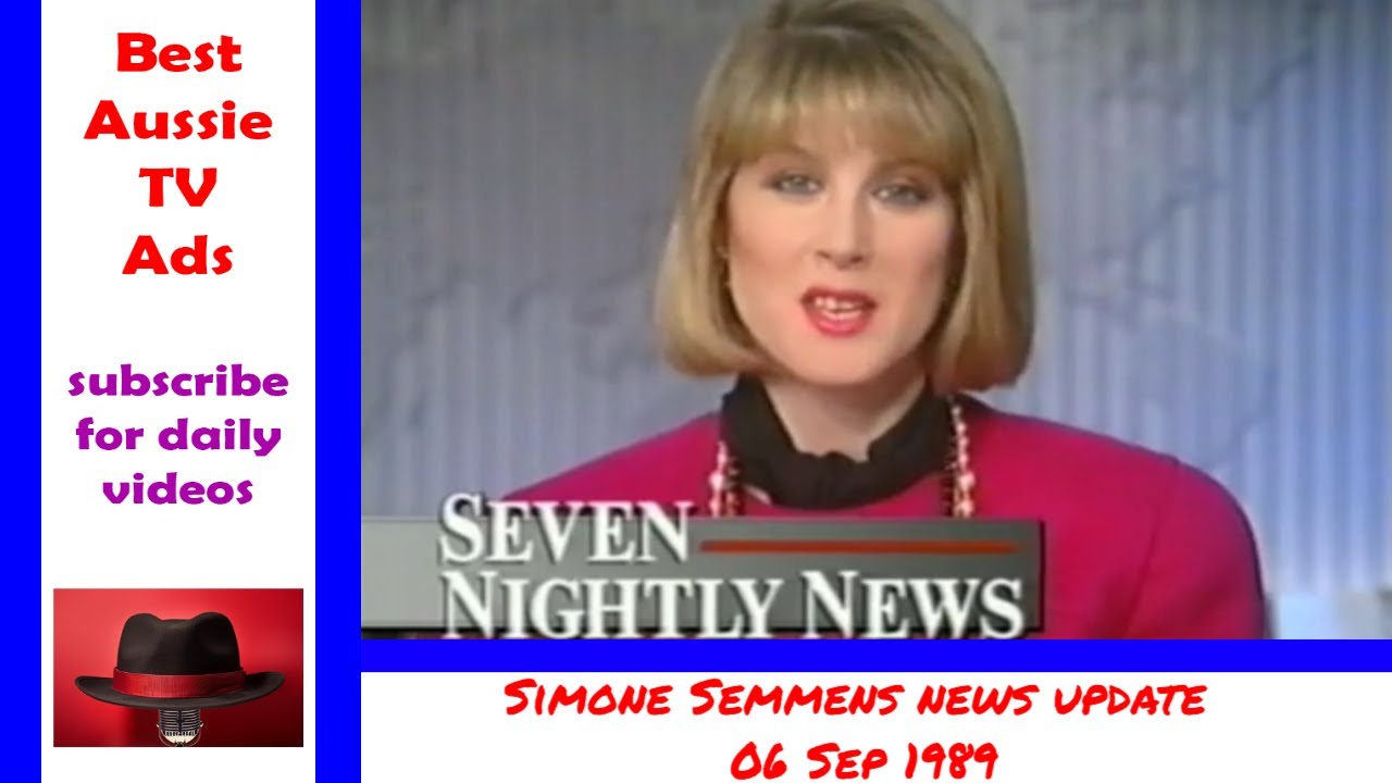 Seven News update read by Simone Semmens 06 Sep [1989] Best Aussie TV ...