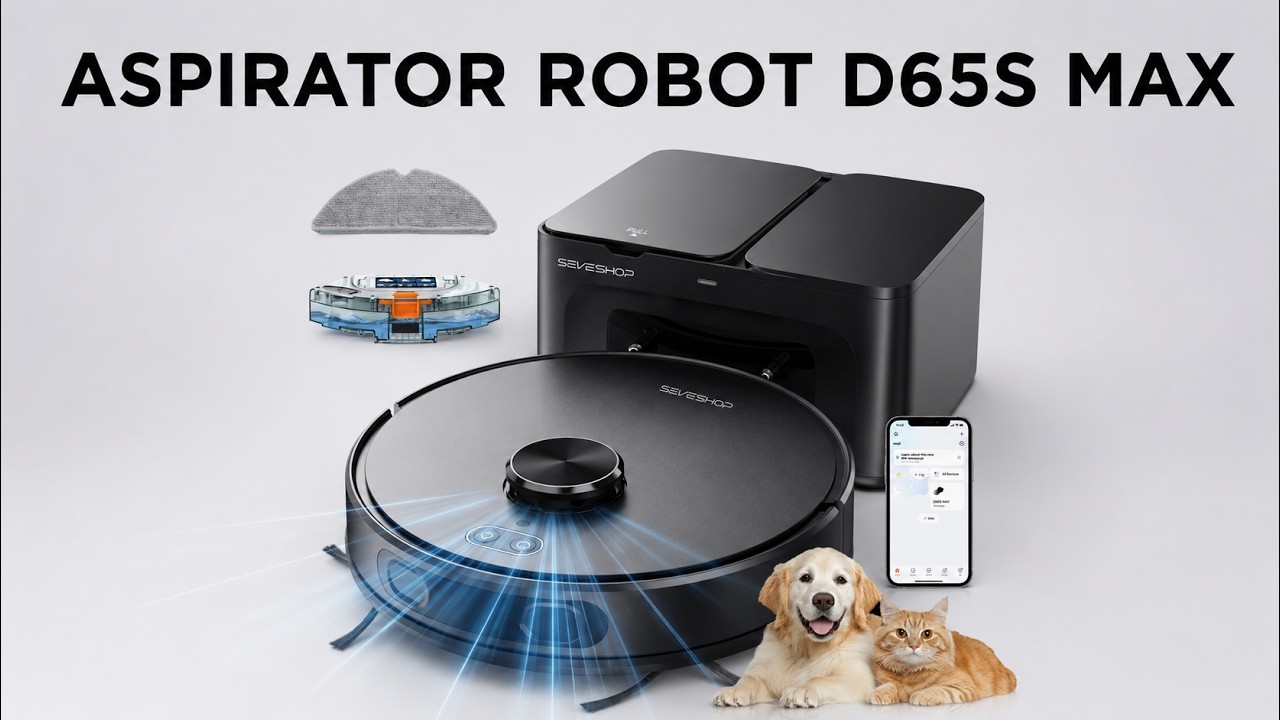 Aspirator Robot D65S Max LiDAR 6000Pa | Prezentare Completă, Test & Funcții