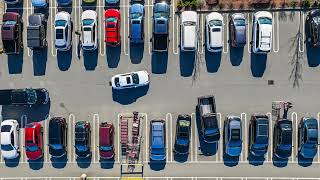 Adult Swim Bump: Time Lapse of Cars Arriving and Leaving at a Shopping Mall Parking Lot (FANMADE)