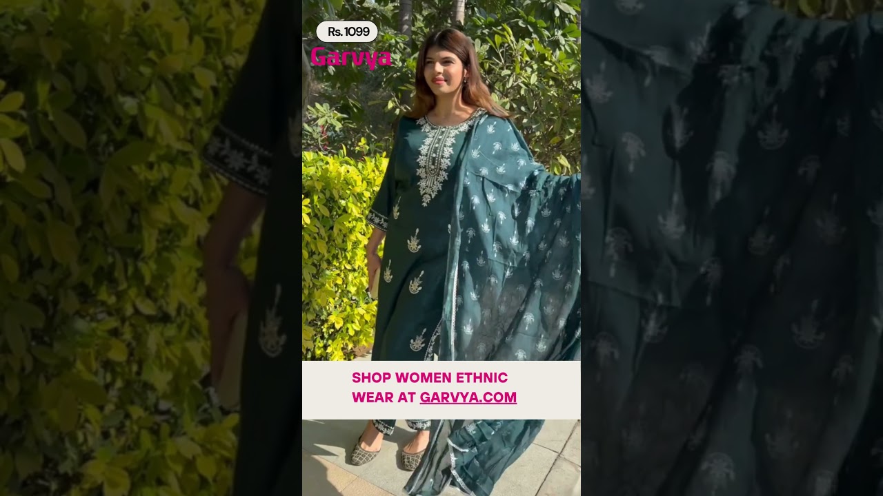 Dark Green Suit Set at garvya.com 