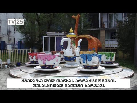 ყველაზე დიდ თანხას ატრაქციონების შესასყიდად ბათუმი ხარჯავს