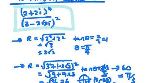 26.  Using De Moivres Theorem simplify expressions