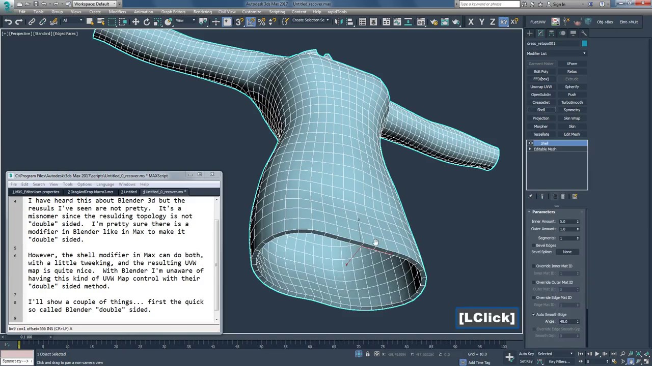 Double sided mesh with uvw map control using 3ds max - YouTube