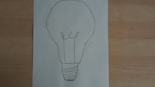 How to DRAW a LIGHT BULB Easy Step by Step Drawing Tutorials