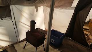 Cabela's Alaknak tent 12 x 12 up for 2 yrs-watch part 2 after this.