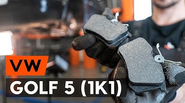 Hoe een remblokken achteraan vervangen op een VW GOLF 5 (1K1) [AUTODOC-TUTORIAL]