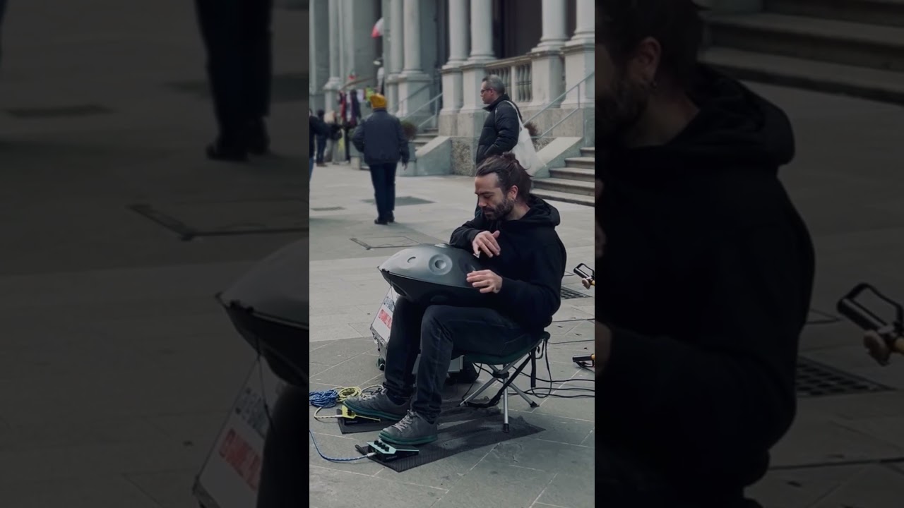 Handpan Cover: The xx - Intro | Street Musician in Milan