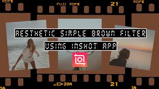 aesthetic simple brown filter using inshot app 🍂 screenshot 3