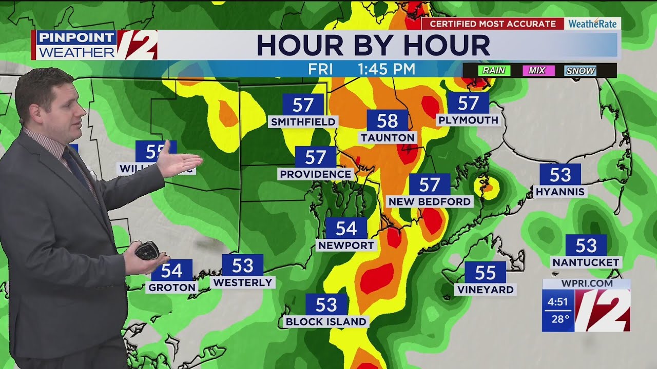 WPRI 12 Weather Forecast 12/18/25: Dry Today; Rain and Wind Likely ...