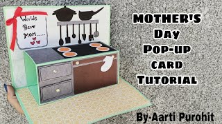 Mothers Day Pop-Up card Tutorial|How to Make Mother's Day Pop-up card full Tutorial||