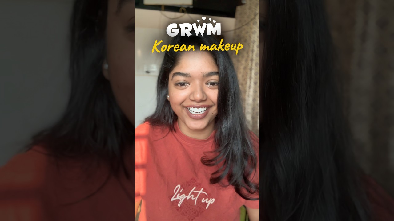 GRWM in korean Makeup💄 😅   #trending #grwm #dress #makeup