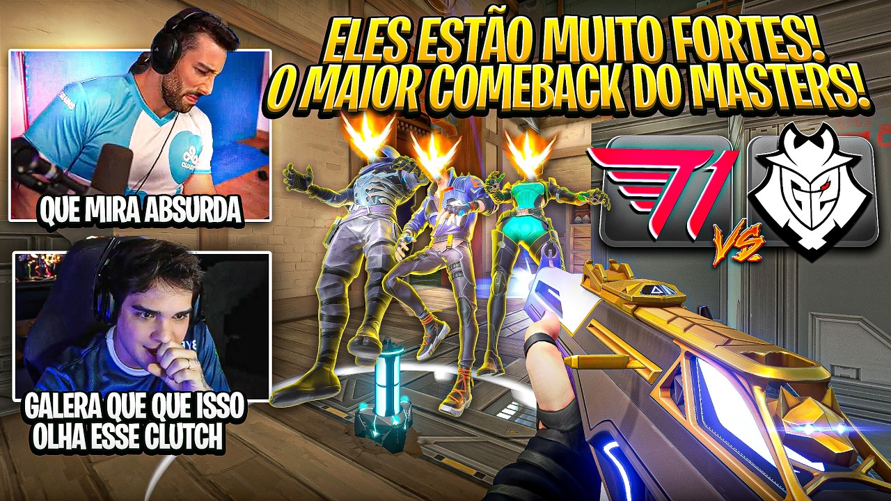 ELES FIZERAM O MAIOR COMEBACK do MASTERS E GARANTIRAM A ULTIMA VAGA dos PLAYOFFS! G2 x T1