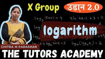 Logarithm | Day 2 | X Group Class | Chitra M. Parashar | The Tutors Academy