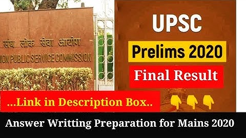 UPSC Prelims 2020 Result || Mains Preparation 2020 Offer also Included..