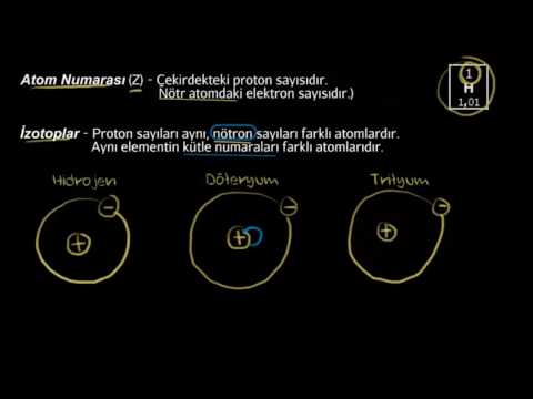 Atom Numarası, Kütle Numarası ve İzotop Atomlar (Kimya)