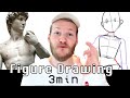 How to DRAW DYNAMIC POSES in 3 minutes