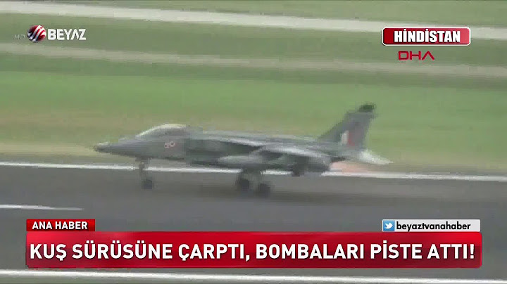 KUŞ SÜRÜSÜNE ÇARPTI,BOMBALARI PİSTE ATTI!