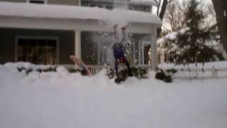 Sledding: Roof Face-Plant