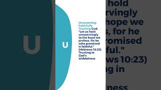 TRUST: The Foundation of a Faithful Life  #TRUST#marksdailydevotions  #shorts  #aCRONYMTRUST
