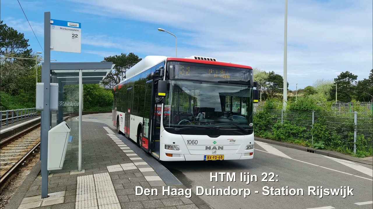 Antipoison snijden Sinds HTM lijn 22: Den Haag Duindorp - Station Rijswijk | Omleiding | 2021 -  YouTube