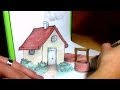 Simple anamorphic drawing - The Little House 3D